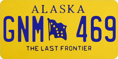 AK license plate GNM469