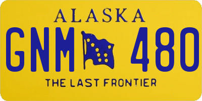 AK license plate GNM480