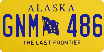 AK license plate GNM486
