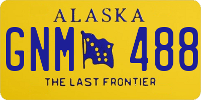 AK license plate GNM488