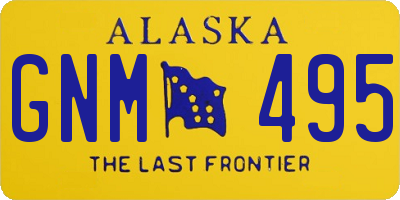 AK license plate GNM495