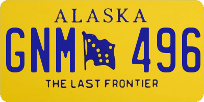 AK license plate GNM496