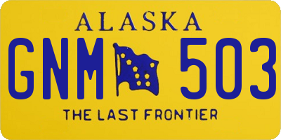 AK license plate GNM503