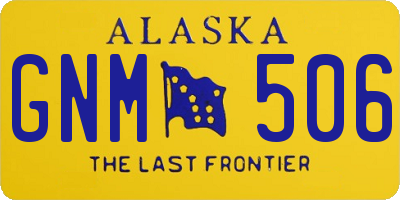 AK license plate GNM506