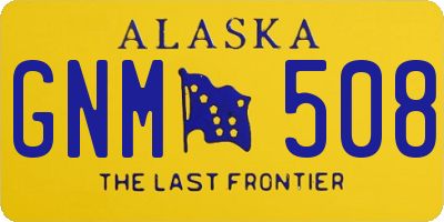 AK license plate GNM508