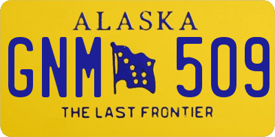 AK license plate GNM509