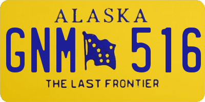 AK license plate GNM516