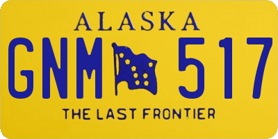 AK license plate GNM517