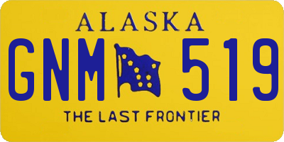 AK license plate GNM519