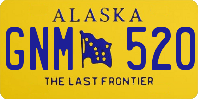 AK license plate GNM520