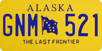 AK license plate GNM521