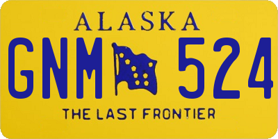 AK license plate GNM524