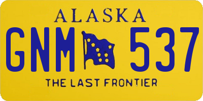 AK license plate GNM537