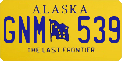 AK license plate GNM539