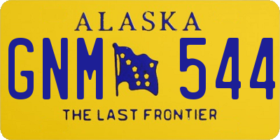 AK license plate GNM544