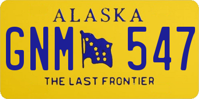 AK license plate GNM547