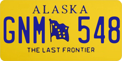 AK license plate GNM548