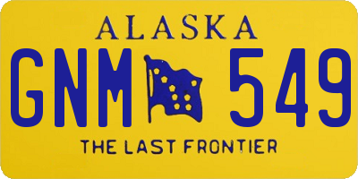 AK license plate GNM549