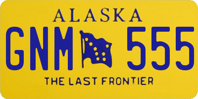 AK license plate GNM555