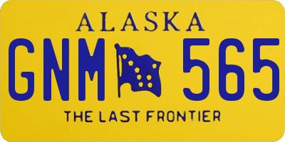 AK license plate GNM565