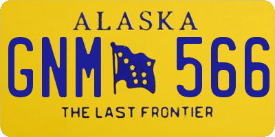 AK license plate GNM566