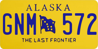 AK license plate GNM572