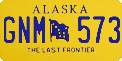 AK license plate GNM573