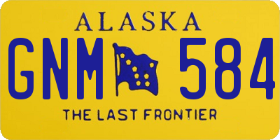AK license plate GNM584