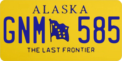 AK license plate GNM585