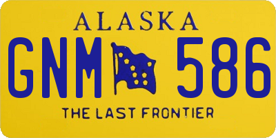 AK license plate GNM586