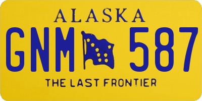 AK license plate GNM587