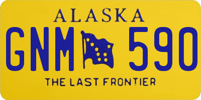 AK license plate GNM590