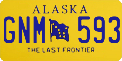 AK license plate GNM593