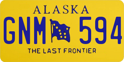 AK license plate GNM594