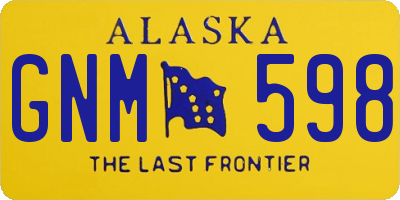 AK license plate GNM598