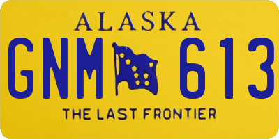 AK license plate GNM613