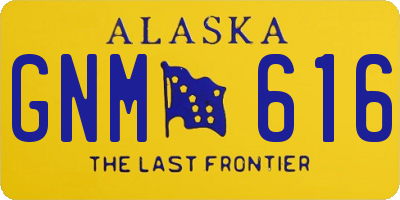 AK license plate GNM616