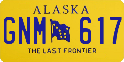 AK license plate GNM617