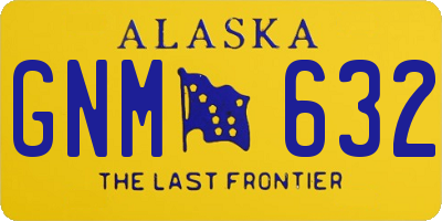 AK license plate GNM632