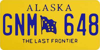 AK license plate GNM648