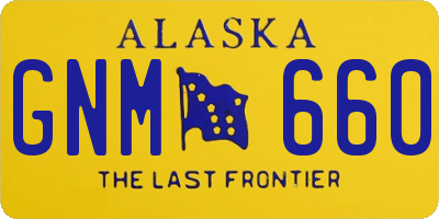 AK license plate GNM660