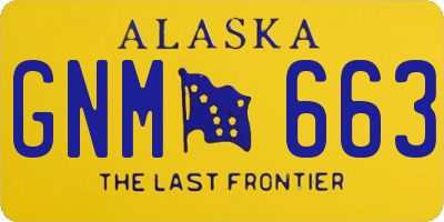 AK license plate GNM663
