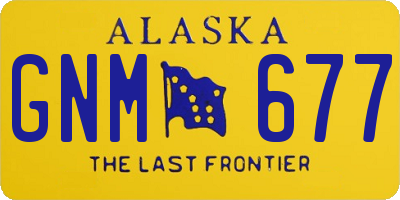 AK license plate GNM677