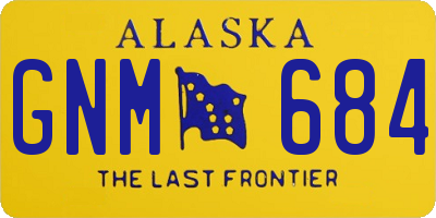 AK license plate GNM684