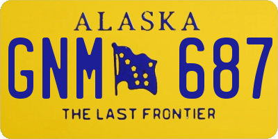 AK license plate GNM687