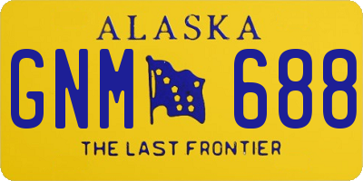 AK license plate GNM688