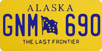 AK license plate GNM690