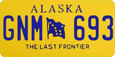 AK license plate GNM693