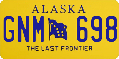 AK license plate GNM698