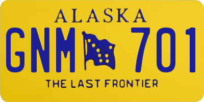 AK license plate GNM701